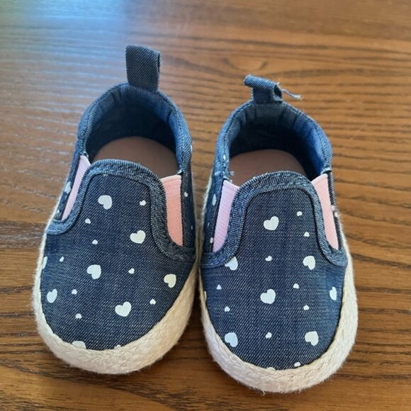 ⭐️2/$16- Denim Baby Girl Shoes - Picture 1 of 2